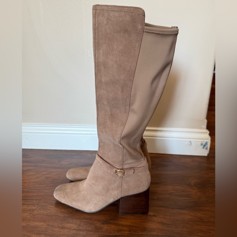 NWT Blondo Twyla Tan Heeled Knee-High waterproof Boots-Size 9 - Picture 10 of 14